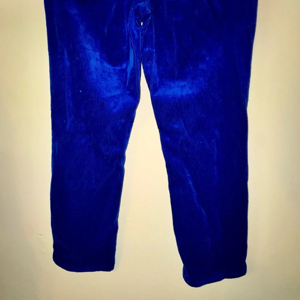 Pilcro Royal Blue Corduroy Straight Leg Jeans - Picture 8 of 10